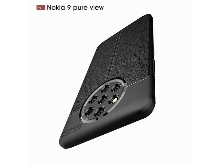 Actual product image Screenguard Nokia 9 PureView Cover Leather Design TPU Cover (Nokia 9 PureView)