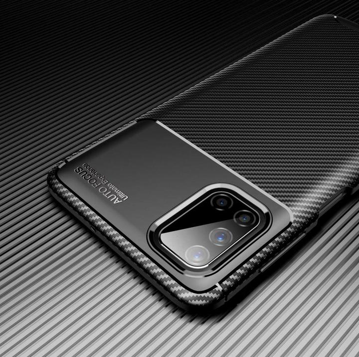 Actual product image Screenguard Samsung Galaxy M51 Cover Carbon Design TPU Case (Samsung Galaxy M51)