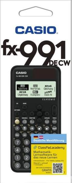 Produktbild Casio FX-991DE CW (Solarzellen, Batterien)