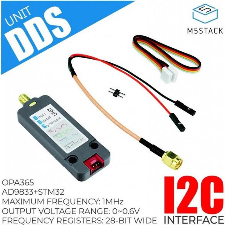 Actual product image M5Stack DDS Unit AD9833 programmable waveform generator