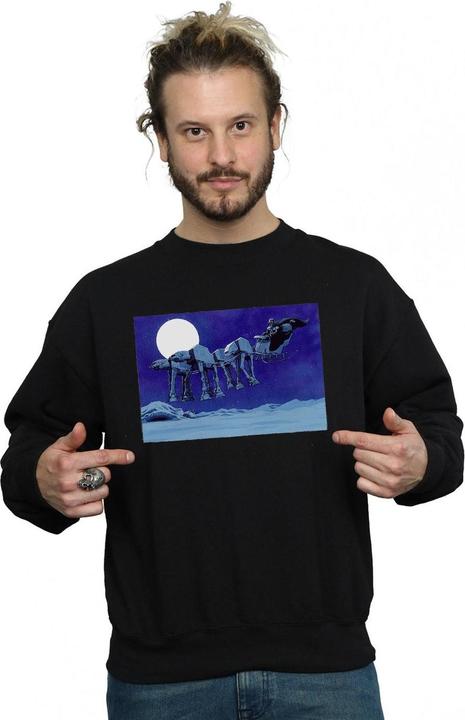 Immagine prodotto Star Wars Christmas AT-AT Sleigh Felpa Uomo (XL)