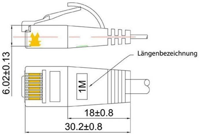 Actual product image Wirewin Network cable (UTP, CAT6, 1.50 m)