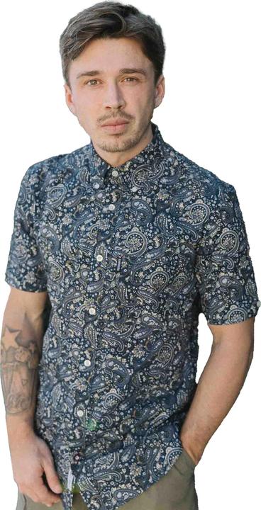 Actual product image Lambretta Mens SS25 Paisley Shirt (XXL)