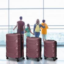 Produktbild Jet Lag koffer london violett x3 36l 65l 103l (103 l, Handgepäck (bis 50l))