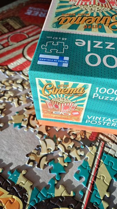 Image du produit Tactic Puzzle 1000 Vintage: Retro-Kino (1000 pièces)