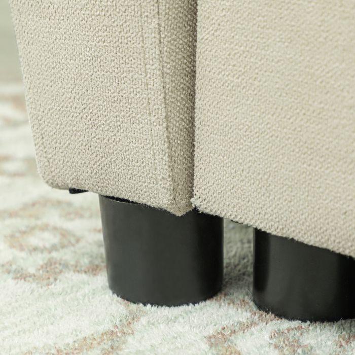 Produktbild Swisshandel24 Schlafsofa, 2-Sitzer Sofa mit Schlaffunktion, Verstellbare Rückenlehne, Beige