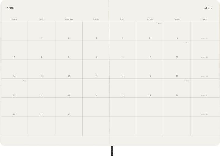 Produktbild Moleskine Notizkalender (19 x 25 cm, Englisch)