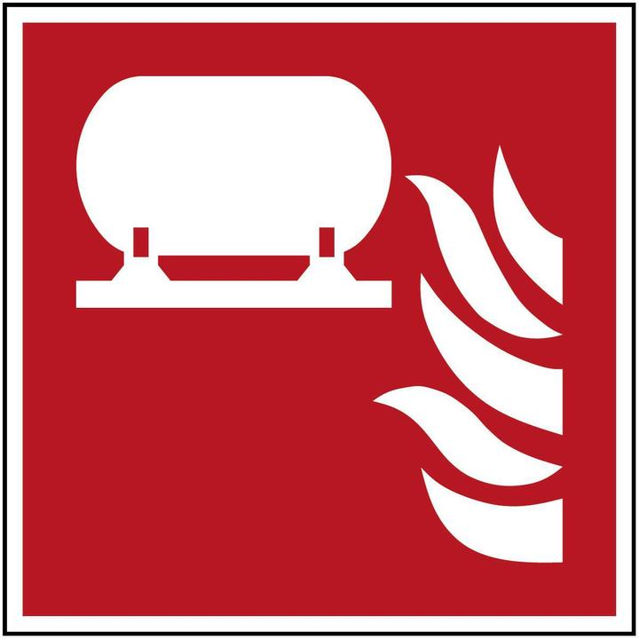 Produktbild Brady ISO-Sicherheitsschild - Fest installierte Feuerlöschanlage