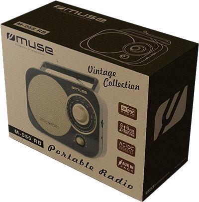 Actual product image Muse M-055 RB Portable Analog (MW, FM)