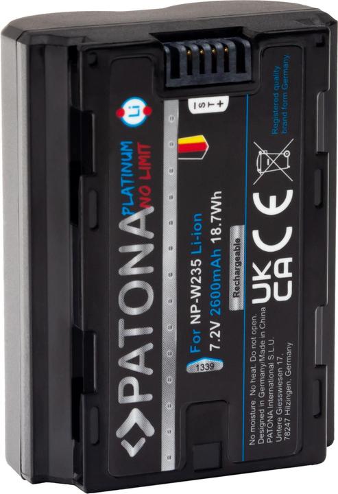 Actual product image Patona Platinum battery f. Fuji NP-W235 (Rechargeable battery)