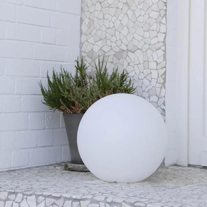 Productafbeelding 8 seasons design SOLAR Lichtgevende Bol Decoratie Lamp 50 cm, Wit (410 lm, IP44)
