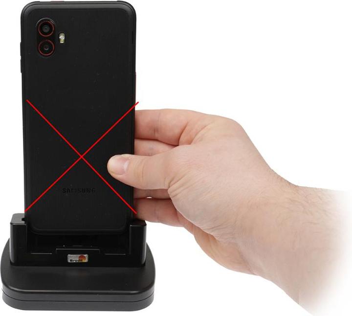 Produktbild Brodit 216370 Tisch-Ladestation 1-Fach Handy Ladegerät Samsung Galaxy Xcover 6 Pro Schwarz
