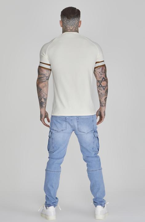 Actual product image Siksilk Tech T-shirt in ecru (L)