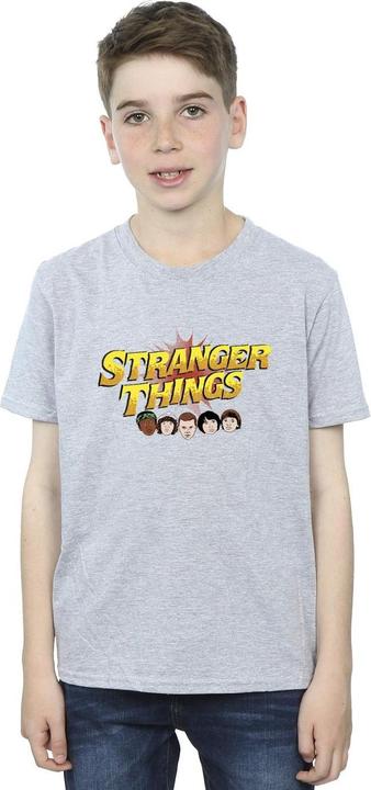 Actual product image Netflix Boys Stranger Things Comic Heads T-Shirt (128)