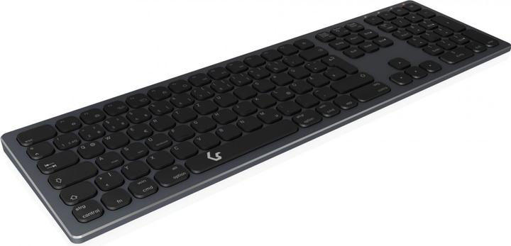 Actual product image KeySonic Full-Size Aluminum Keyboard, Bluetooth® & RF, for Win & macOS (DE, Wireless)