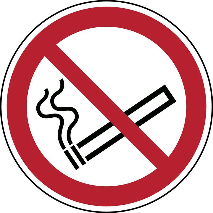 Actual product image Brady ISO safety sign - No smoking