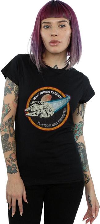 Produktbild Star Wars Millennium Falcon Badge TShirt (XXL)