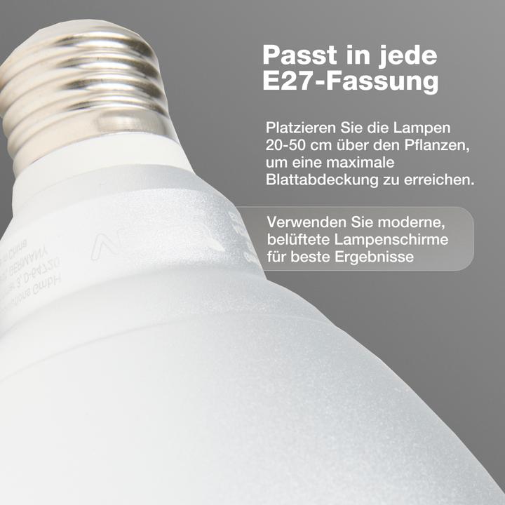 Actual product image Venso EcoSolutions E27 plant lamp "Indoor plants" 15W 60 °, improved photosynthesis and higher chlor (LED)