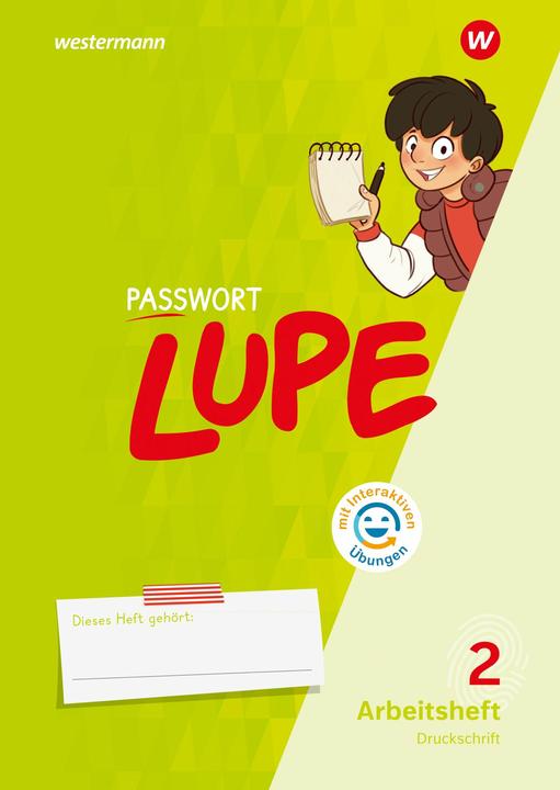 Produktbild PASSWORT LUPE - Sprachbuch 2. Arbeitsheft DS mit interaktiven Übungen (Deutsch, Olesia Belenko, Kerstin Schöning, Marie-Claire Kirchhoff, Ursula Emanuel, Katharina Strick, 2024)