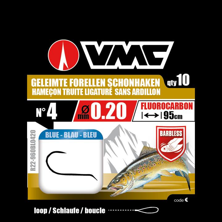 Produktbild Vmc Geleimte Forellen Schonhaken Fluoro