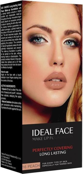 INGRID Ideal Face Make Up Foundation podkład kryjący 016 Peach 35ml (16)