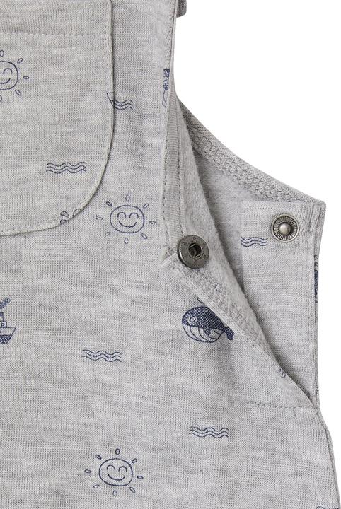 Produktbild Vertbaudet Baby Sweat-Latzhose, maritimer Print (74)