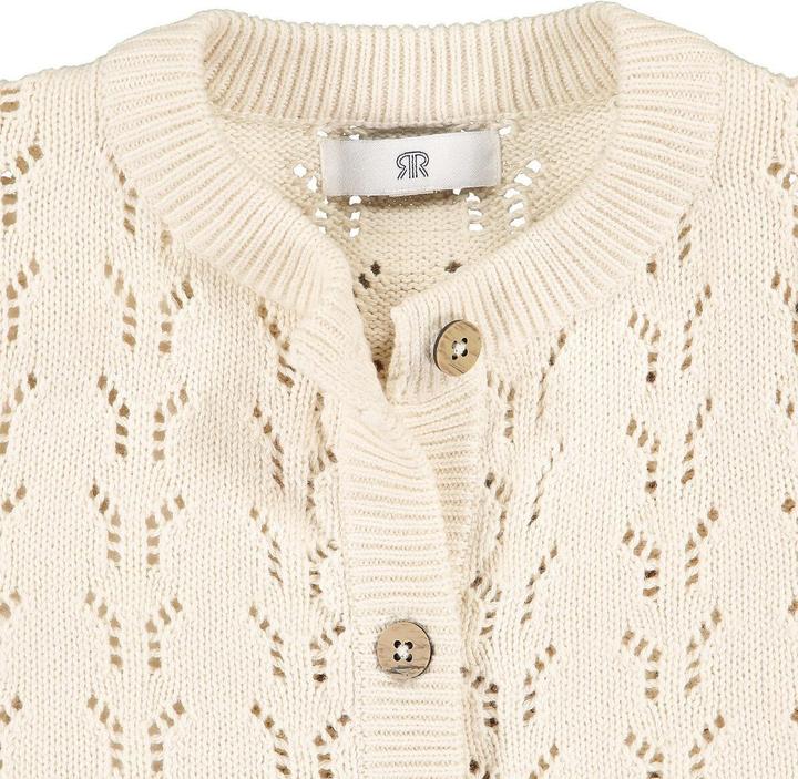 Produktbild La Redoute Collections Strickjacke mit Knopfverschluss und Ajourmuster (128)