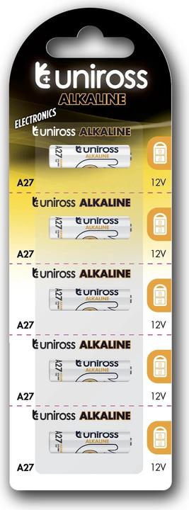 Uniross U5A27 (5 pz., A27, 22 mAh)