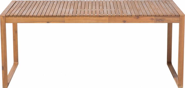 Produktbild Beliani Gartenmöbel Set Akazienholz hellbraun 6-Sitzer 7-teilig SASSARI (90 cm)