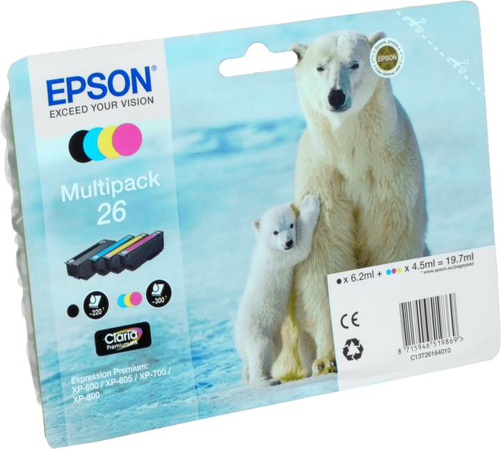 Produktbild Epson Multipack 26 Claria Premium (M, BK, C, Y)