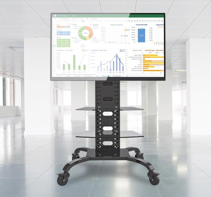 Immagine prodotto Techly Carrello TV LED/LCD per TV LCD LED con 2 ripiani (Universale, 70", 68 kg)
