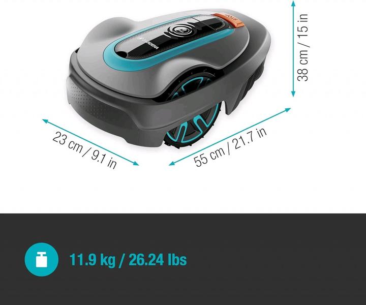 Actual product image Gardena smart SILENO city 400 square metre robotic lawnmower set (400 m²)