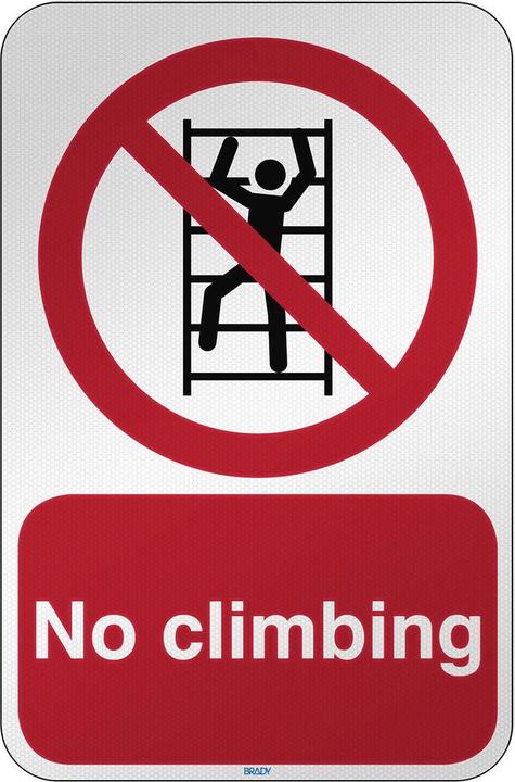 Immagine prodotto Brady Cartello di sicurezza ISO - Vietato arrampicarsi