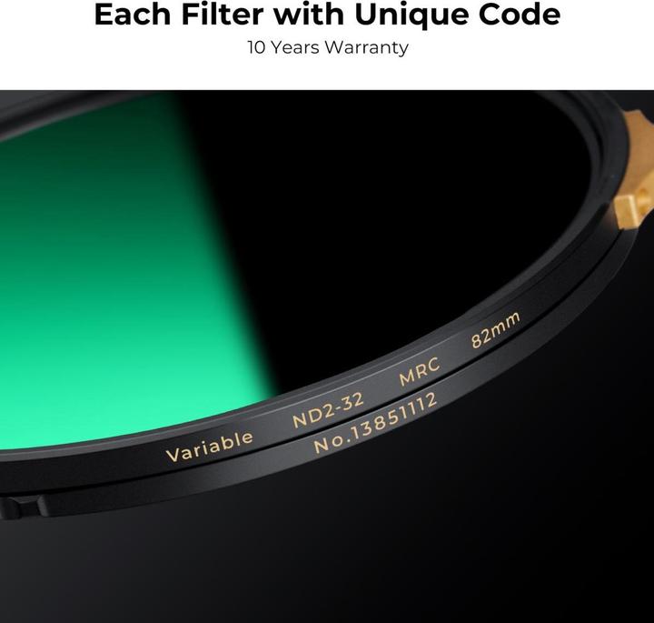 Image du produit K&F Concept Filtre Concept ND2-ND32 Nano X Pro Copper Frame - 72mm