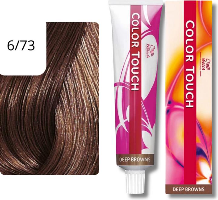 Actual product image Wella Color Touch Deep Browns (6/73 dark blond brown-gold)