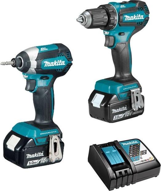 Actual product image Makita DLX2289 Cordless tool set 18V 2x3.0Ah DC18RC, Li-ion (DDF485, DTD153), BL-M