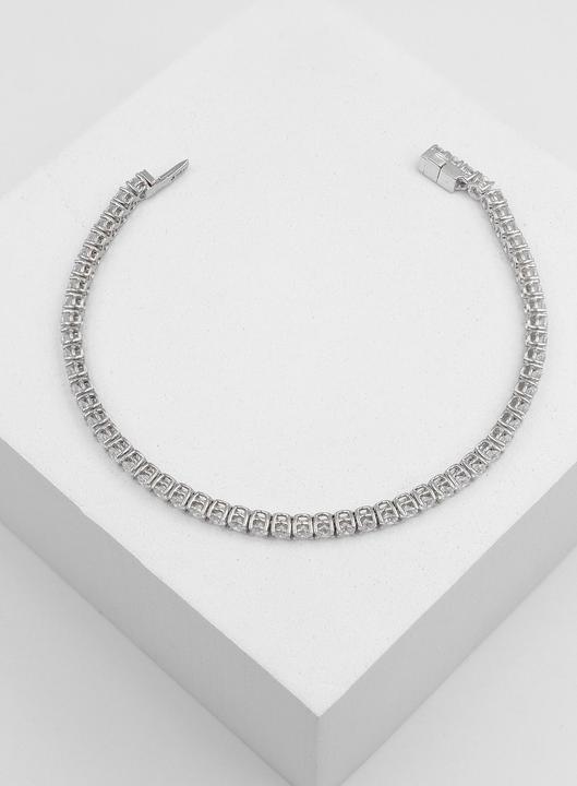 Actual product image Muau Bracelet diamond 5.00ct. white gold 750, 19cm (19 cm, 750/18K white gold)