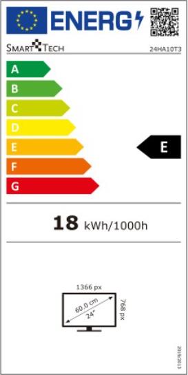 Energie-Label Smart Tech 24HA10T3 (24", LED, HD ready)
