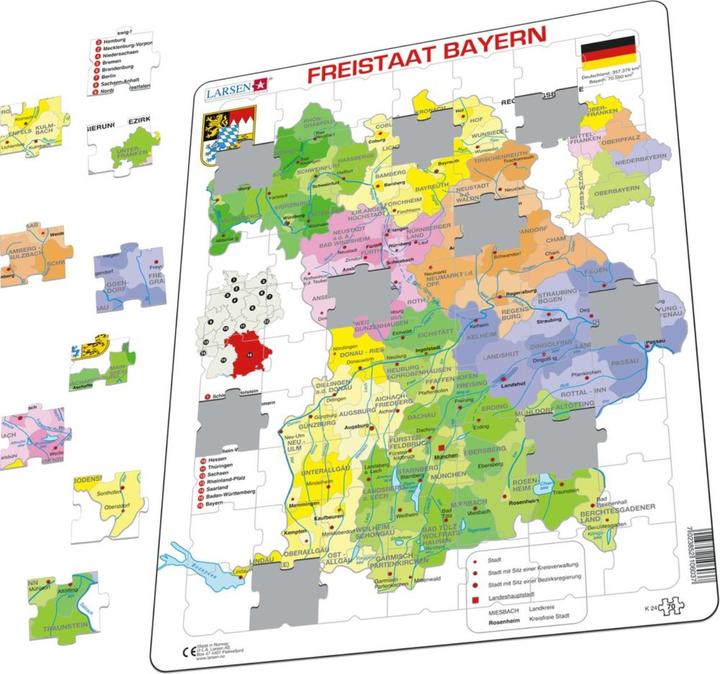 Actual product image Larsen Free State of Bavaria Political (70 pieces)