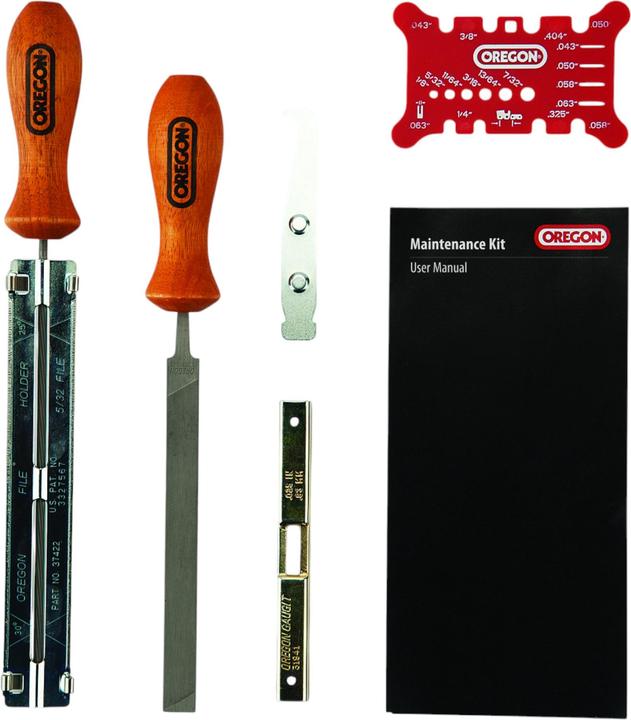 Actual product image Oregon Sharpening Set 4.0 mm 5/32" Roll Case