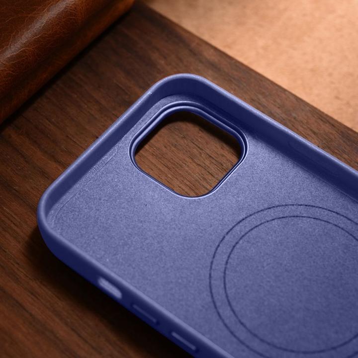 Actual product image iCarer case leather cover genuine leather iPhone 14 Plus light purple (compatible with MagSafe) (Apple iPhone 14 Plus)