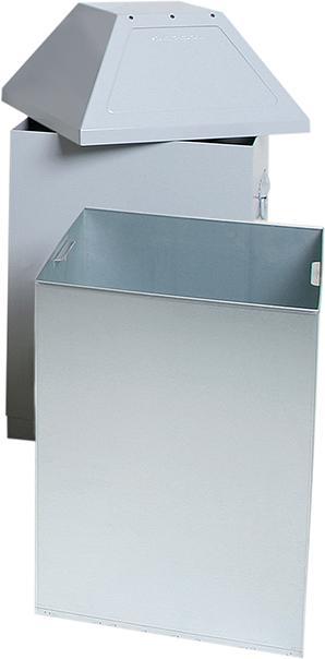 Actual product image kaiserkraft Waste container, flame-extinguishing (79 l)