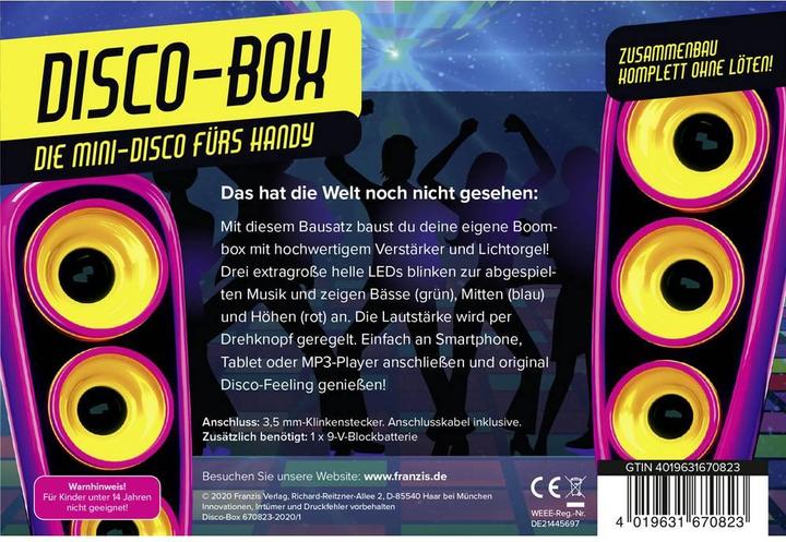 Actual product image Franzis Building box disco box with light organ