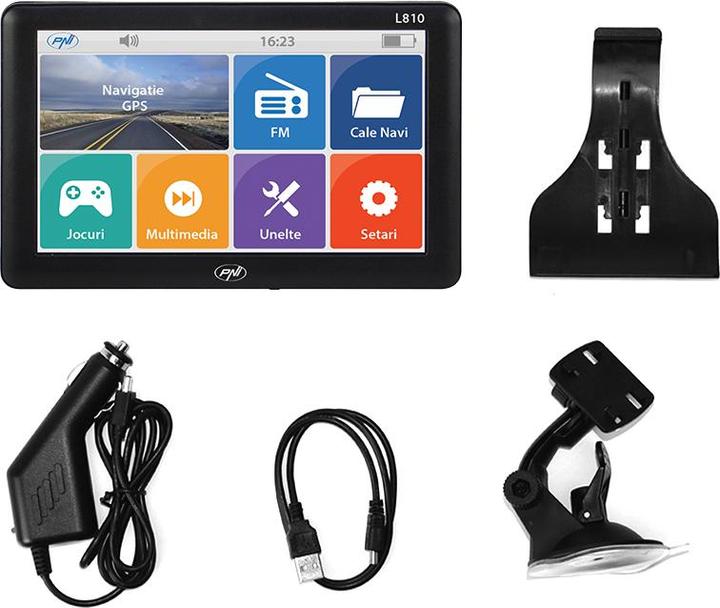 Immagine prodotto PNI Sistema di navigazione GPS L810 con schermo da 7 pollici, mappa europea Mireo Don't Panic + (7")
