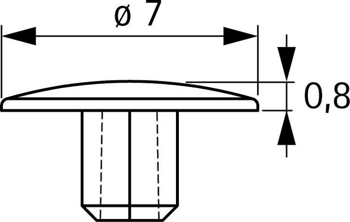 Produktbild Hettich Abdeckkappe Cadro für Gewindestift (1 Stk.)