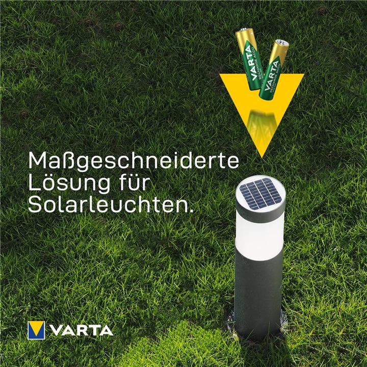 Actual product image Varta Recharge Accu Solar (2 pcs., AAA, 550 mAh)