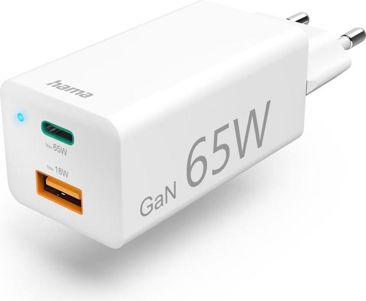 Produktbild Hama GaN Charger + USB Kabel (65 W)