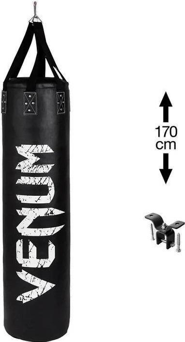 Immagine prodotto Venum Challenger Heavy bag + Gancio per il soffitto - Nero/Bianco - Riempito - 170cm (170 cm, 50 kg)