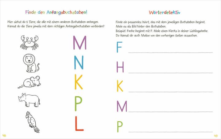Immagine prodotto Mein kunterbuntes Buch der Buchstaben und Zahlen Spieleris (Tedesco, Nico Sternbaum, 2023)