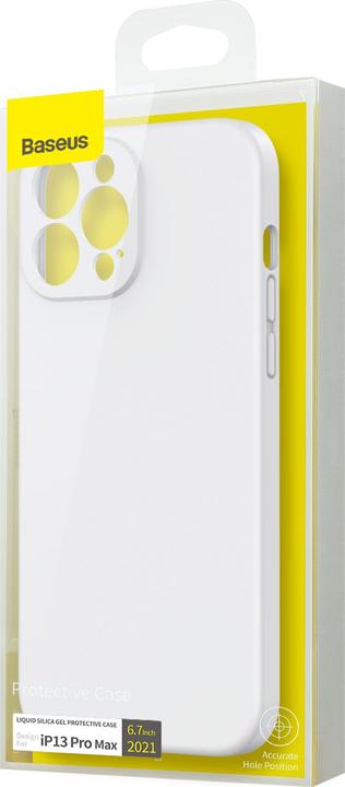 Immagine prodotto Baseus Custodia protettiva di gel di silice liquido per iP 6.7inch 2021 bianco (Apple iPhone 13 Pro Max)